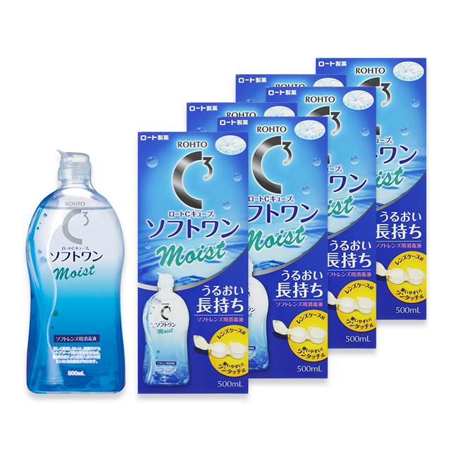 【送料無料】ロート Cキューブ ソフトワンモイストa 500ml 1箱