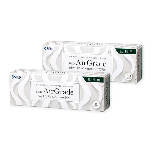 【送料無料】エアグレード ワンデーUVWモイスチャートーリック30枚 1箱