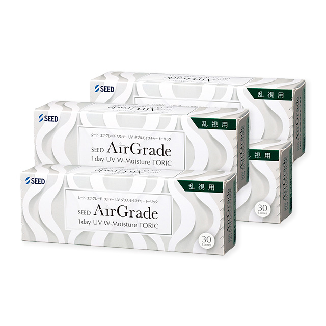 【送料無料】エアグレード ワンデーUVWモイスチャートーリック30枚 1箱
