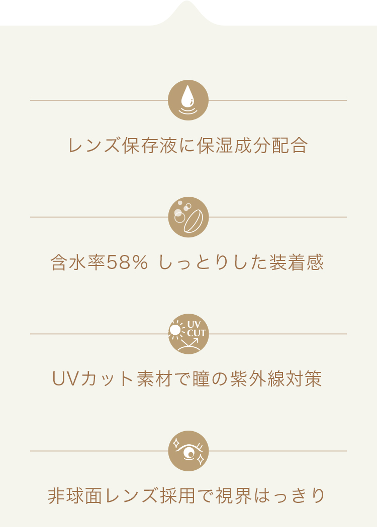 レンズ保存液に保湿成分配合