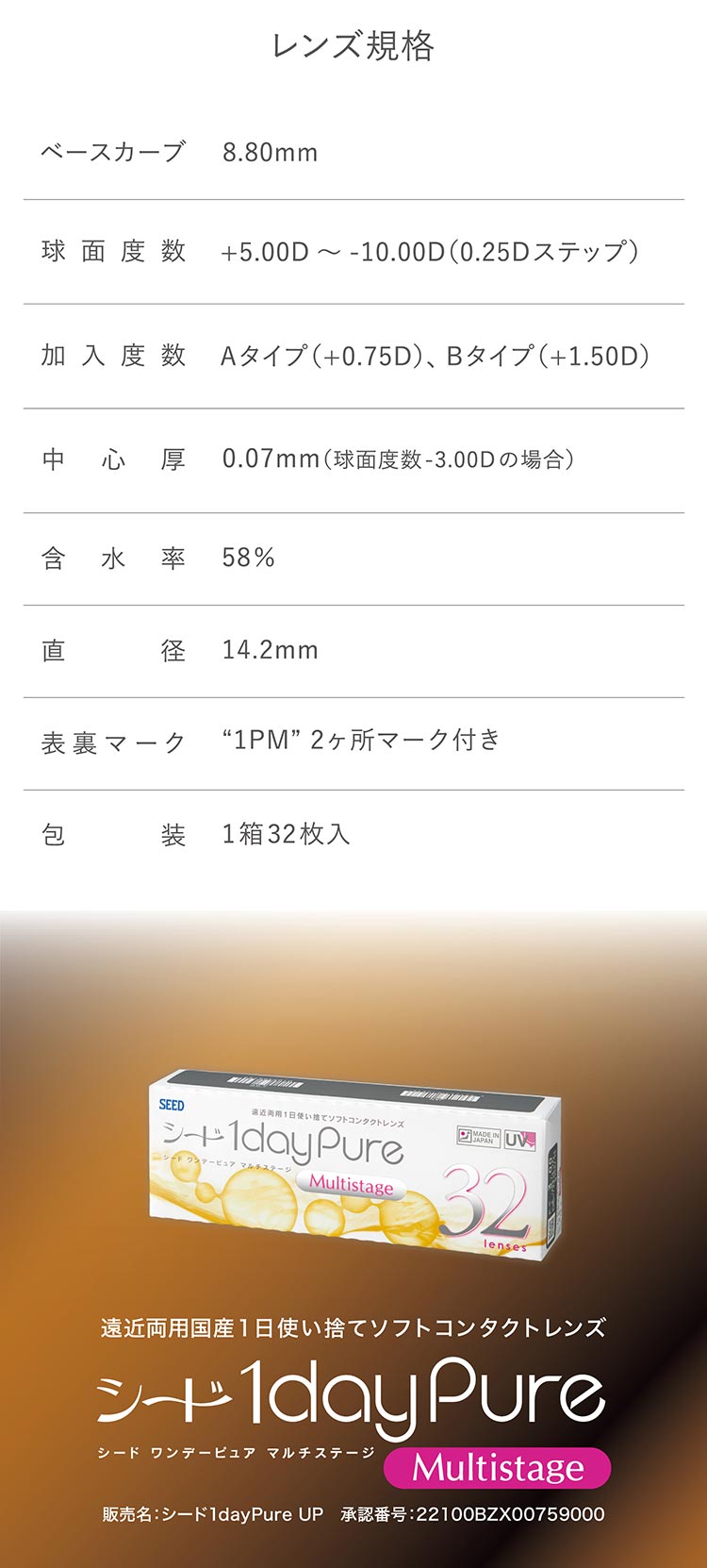 ワンデーピュアマルチステージ