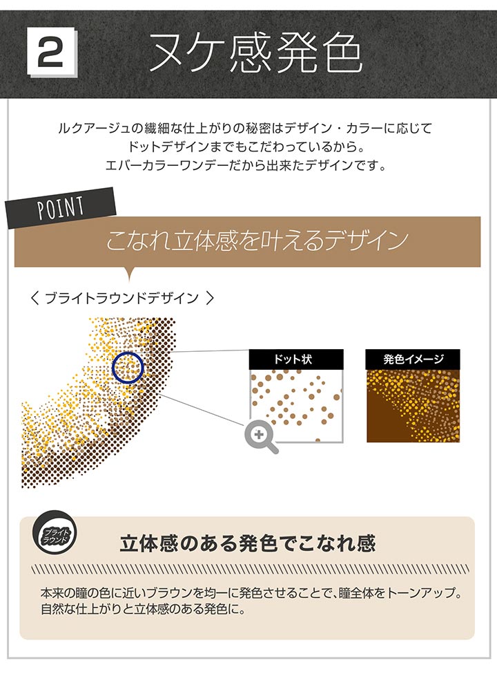 ヌケ感発色